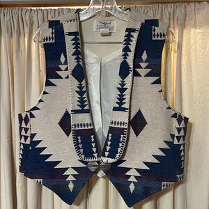 VTG Western Woven Vest